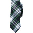 【送料無料】 ランズエンド メンズ ネクタイ アクセサリー Men's Lands' End Plaid To Be Tied Tie White Plaid