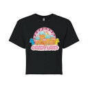【送料無料】 ライセンス キャラクター レディース Tシャツ トップス Juniors' Candy Land Castle Graphic Tee Black