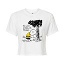 【送料無料】 ライセンス キャラクター レディース Tシャツ トップス Juniors' Peanuts Charlie Brown World Filled ...
