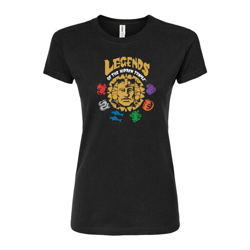 【送料無料】 ライセンス キャラクター レディース Tシャツ トップス Juniors' Legends Of The Hidden Temple Fitted Tee Black 【送料無料】 ライセンス キャラクター レディース Tシャツ トップス Juniors' Legends Of The Hidden Temple Fitted Tee Black