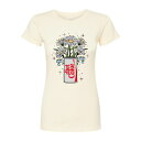 【送料無料】 ライセンス キャラクター レディース Tシャツ トップス Juniors' Diet Coke Flower Can Graphic Tee Natural