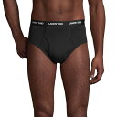 【送料無料】 ランズエンド メンズ ボクサーパンツ アンダーウェア Men's Lands' End 3-Pack Knit Briefs Black