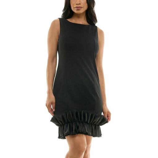 【送料無料】 ニナレオナルド レディース ワンピース トップス Women's Nina Leonard Sheath Trim Dress Black 【送料無料】 ニナレオナルド レディース ワンピース トップス Women's Nina Leonard Sheath Trim Dress Black