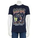 【送料無料】 ライセンス キャラクター メンズ Tシャツ トップス Men's ACDC World Tour 1979