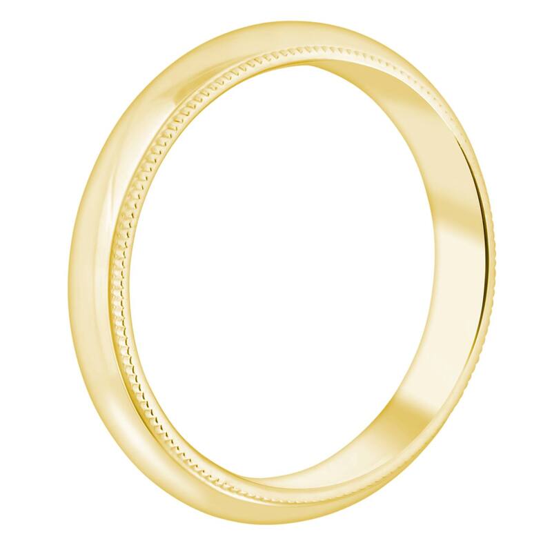 【送料無料】 Alyson Layne レディース リング アクセサリー Alyson Layne 10k Gold Milgrain Comfort Fit Wedding Band 10k White Gold