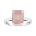 【送料無料】 Alyson Layne レディース リング アクセサリー Alyson Layne Sterling Silver Rose Quartz Ring Sterling