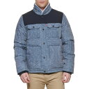 【送料無料】 リーバイス メンズ ジャケット・ブルゾン アウター Men's Levi'sR Mixed Media Parka Faded Blue Bandana
