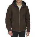 【送料無料】 リーバイス メンズ ジャケット・ブルゾン アウター Men's Levi'sR Cotton Hooded Workwear Bomber Jacket Chocolate Brown
