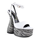 【送料無料】 ロンドンラグ レディース パンプス シューズ London Rag Backstage Women's Platform Sandals Whit...