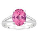 【送料無料】 Alyson Layne レディース リング アクセサリー Alyson Layne Sterling Silver Oval Pink Topaz Ring Sterling Silver(4)