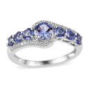 【送料無料】 アンブランデッド レディース リング アクセサリー Sterling Silver Tanzanite & Cubic Zirconia Accent Ring Sterling Silver(4)