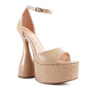 【送料無料】 ロンドンラグ レディース パンプス シューズ London Rag Pretty Me Women's Platform Sandals Latte(4)