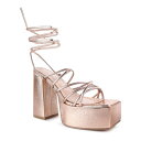 【送料無料】 ロンドンラグ レディース パンプス シューズ London Rag Anvil Women's Block Heel Sandals Rose G...