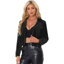 【送料無料】 アレグラ ケー レディース ジャケット・ブルゾン アウター Collar Jacket For Women's Velvet Long Sleev...