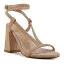 【送料無料】 ロンドンラグ レディース パンプス シューズ London Rag Smoosh Women's Braided Block Heel Sanda...
