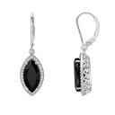 【送料無料】 Gemminded レディース ピアス・イヤリング アクセサリー Gemminded Sterling Silver Lab Created Black Sapphire Earrings Sterling