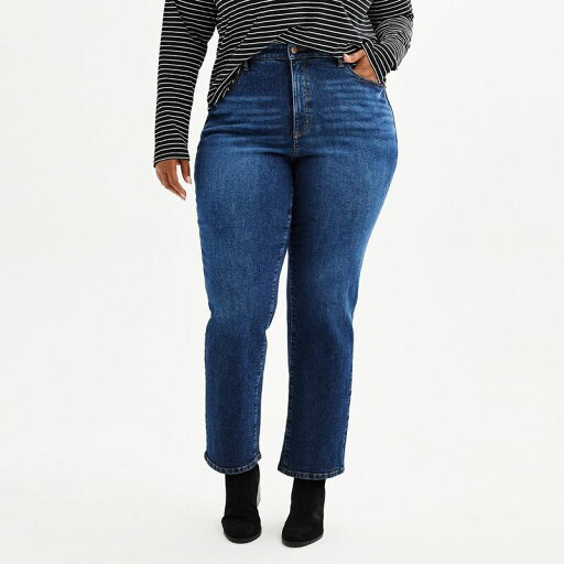 【送料無料】 ソノマ レディース デニムパンツ ジーンズ ボトムス Plus Size Sonoma Goods For LifeR High Rise Curvy Straight Jeans Dark Wash 【送料無料】 ソノマ レディース デニムパンツ ジーンズ ボトムス Plus Size Sonoma Goods For LifeR High Rise Curvy Straight Jeans Dark Wash