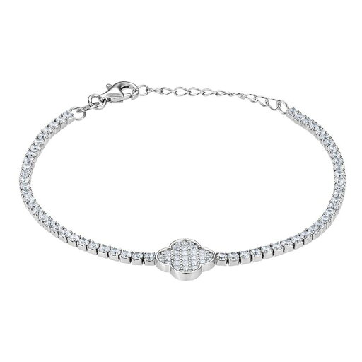 【送料無料】 Designs by Gioelli レディース ブレスレット・バングル・アンクレット アクセサリー Designs by Gioelli Sterling Silver Lab-Created White Sapphire Pave Clover Bracelet Sterling 【送料無料】 Designs by Gioelli レディース ブレスレット・バングル・アンクレット アクセサリー Designs by Gioelli Sterling Silver Lab-Created White Sapphire Pave Clover Bracelet Sterling