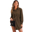 【送料無料】 アレグラ ケー レディース シャツ トップス Corduroy Shirts For Women's Button Up Long Sleeves...