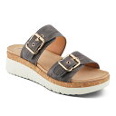 【送料無料】 パトリシア レディース サンダル シューズ Patrizia Velvette Women's Wedge Sandals Charcoal