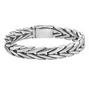 【送料無料】 リンクス メンズ ブレスレット・バングル・アンクレット アクセサリー LYNX Men's Stainless Steel 9 mm Chevro...