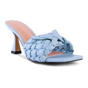 【送料無料】 ロンドンラグ レディース パンプス シューズ London Rag Celie Women's Woven Strap Heeled Sandals Sky Blue(4)
