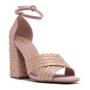 【送料無料】 キューピッド レディース サンダル シューズ Women's Qupid Cage-82X Braided Ankle Strap Heel Sa...