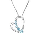【送料無料】 Gemminded レディース ネックレス・チョーカー・ペンダントトップ アクセサリー Gemminded Sterling Silver Blu...