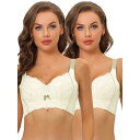 【送料無料】 アレグラ ケー レディース ブラジャー アンダーウェア 2packs Women's Wide Straps High Back Padded L...