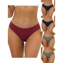 【送料無料】 アレグラ ケー レディース パンツ アンダーウェア 5 Packs Women's Underwear Mid Waisted Hipster P...