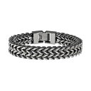 【送料無料】 リンクス メンズ ブレスレット・バングル・アンクレット アクセサリー LYNX Stainless Steel Wheat Chain Brace...
