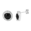 【送料無料】 Gemminded レディース ピアス・イヤリング アクセサリー Gemminded Sterling Silver White Topaz & Black Onyx Drop Earrings Sterling(4)