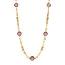 【送料無料】 1928 レディース ネックレス・チョーカー・ペンダントトップ アクセサリー 1928 Gold Tone Purple Crystal Art Deco Necklace Purple(4)