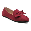 【送料無料】 ロンドンラグ レディース スリッポン・ローファー シューズ London Rag Remee Women's Loafers Red(4)