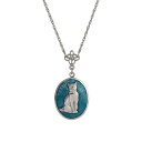 【送料無料】 1928 レディース ネックレス・チョーカー・ペンダントトップ アクセサリー 1928 Silver Tone Blue Enamel Oval ...