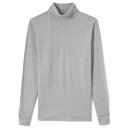 【送料無料】 ランズエンド メンズ Tシャツ トップス Men's Lands' End Super-T Turtleneck Gray Heather(4)