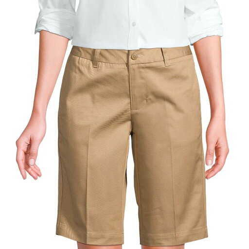 【送料無料】 ランズエンド レディース ハーフパンツ・ショーツ ボトムス Women's Tall Lands' End School Uniform 12" Plain Front Blend Chino Shorts Khaki 【送料無料】 ランズエンド レディース ハーフパンツ・ショーツ ボトムス Women's Tall Lands' End School Uniform 12" Plain Front Blend Chino Shorts Khaki