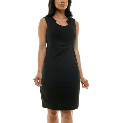 【送料無料】 ニナレオナルド レディース ワンピース トップス Women's Nina Leonard Envelope Neckline Sheath Midi Dress Black 【送料無料】 ニナレオナルド レディース ワンピース トップス Women's Nina Leonard Envelope Neckline Sheath Midi Dress Black