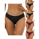 【送料無料】 アレグラ ケー レディース パンツ アンダーウェア 5 Packs Women's Underwear Mid-waisted Hipster P...