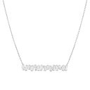 【送料無料】 Sunkissed Sterling レディース ネックレス・チョーカー・ペンダントトップ アクセサリー Sunkissed Sterling Cubic Zirconia Pendant Necklace Silver Tone(4)