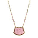 【送料無料】 1928 レディース ネックレス・チョーカー・ペンダントトップ アクセサリー 1928 Frosted Glass Floral Embossed Beaded Necklace Purple(4)