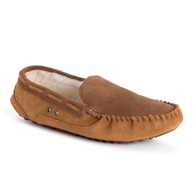 【送料無料】 ムクルクス メンズ サンダル シューズ MUK LUKSR Everett Men's Moccasin Slippers Camel