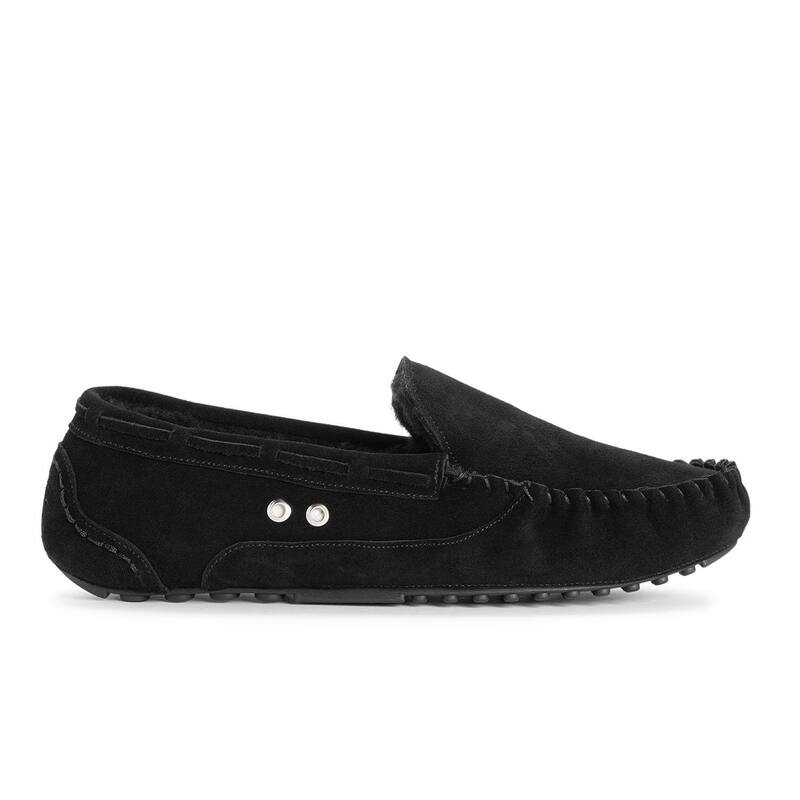 【送料無料】 ムクルクス メンズ サンダル シューズ MUK LUKSR Everett Men's Moccasin Slippers Dark Gray