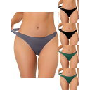 【送料無料】 アレグラ ケー レディース パンツ アンダーウェア 5 Packs Women's Unlined Underwear Satin Invisib...
