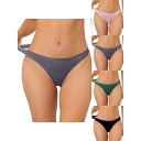 【送料無料】 アレグラ ケー レディース パンツ アンダーウェア 5 Packs Women's Unlined Underwear Satin Invisib...