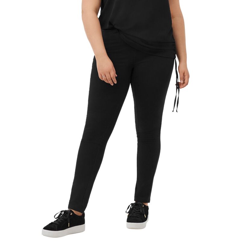 【送料無料】 Ellos レディース カジュアルパンツ ボトムス Ellos Women's Plus Size Skinny Knit Pants Black