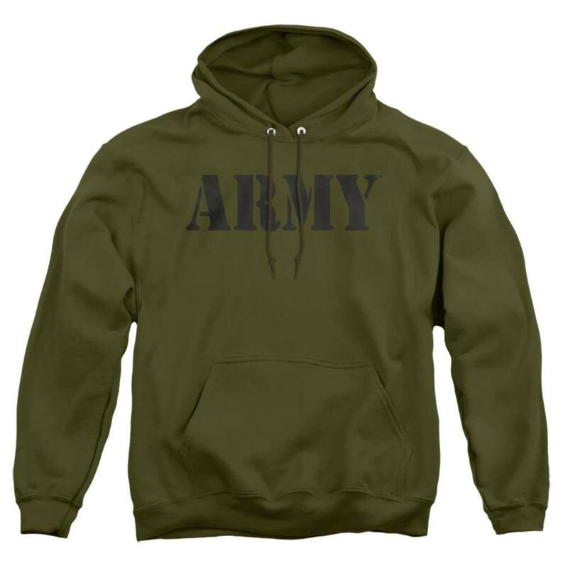 【送料無料】 ライセンス キャラクター メンズ ニット・セーター アウター U.s. Army U.s. Army Adult Pull Over Hoodie Military Green