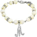 【送料無料】 1928 レディース ブレスレット・バングル・アンクレット アクセサリー 1928 Silver Tone Mother-of-Pearl & S...