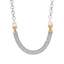 【送料無料】 1928 レディース ネックレス・チョーカー・ペンダントトップ アクセサリー 1928 Two Tone Mesh Link Necklace S...