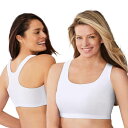 【送料無料】 コンフォート チョイス レディース ブラジャー アンダーウェア Comfort Choice Women's Plus Size Wireless...